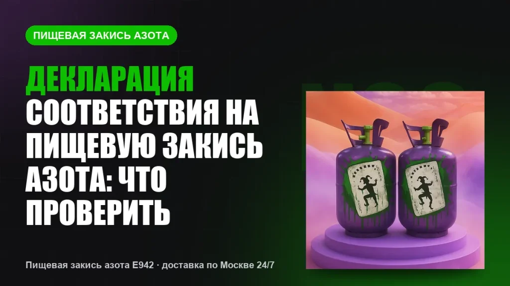 Закись азота и закон: что важно знать покупателю пищевого газа