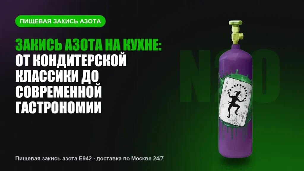 Закись азота на кухне: от кондитерской классики до современной гастрономии